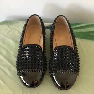Christian Louboutin spike smoking loafer